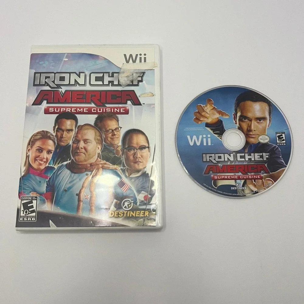 Iron Chef America Supreme Cuisine Nintendo Wii Game No Manual Tested Gaming Cook